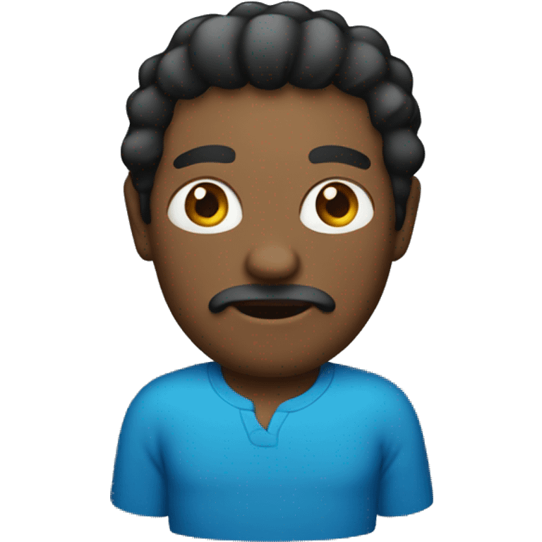 Man with a blue bacalava  emoji