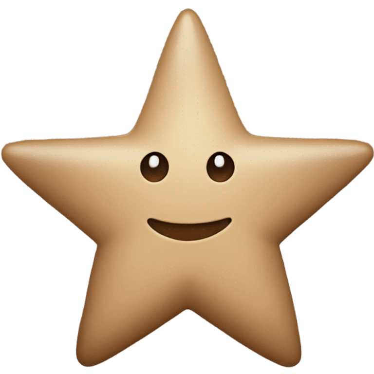 beige star with brown bow emoji