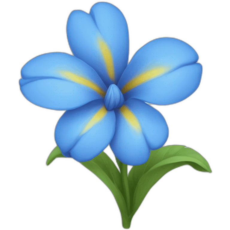 Fleur bleue  emoji