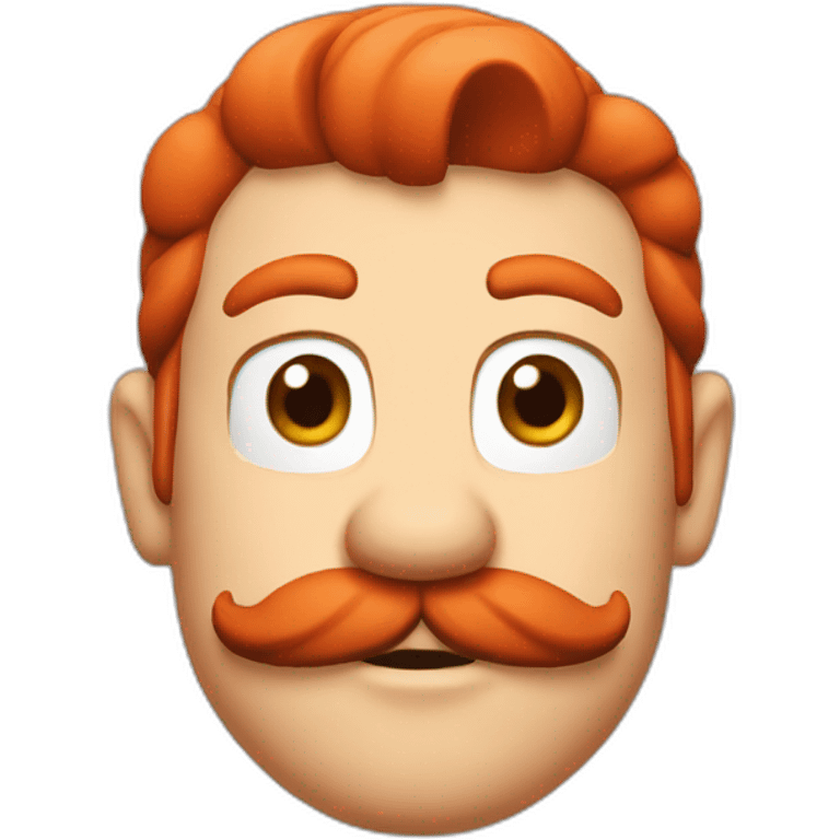 Mario bros emoji red head emoji