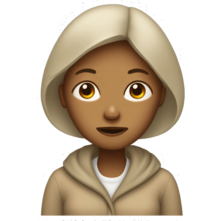 Beige sick woman emoji