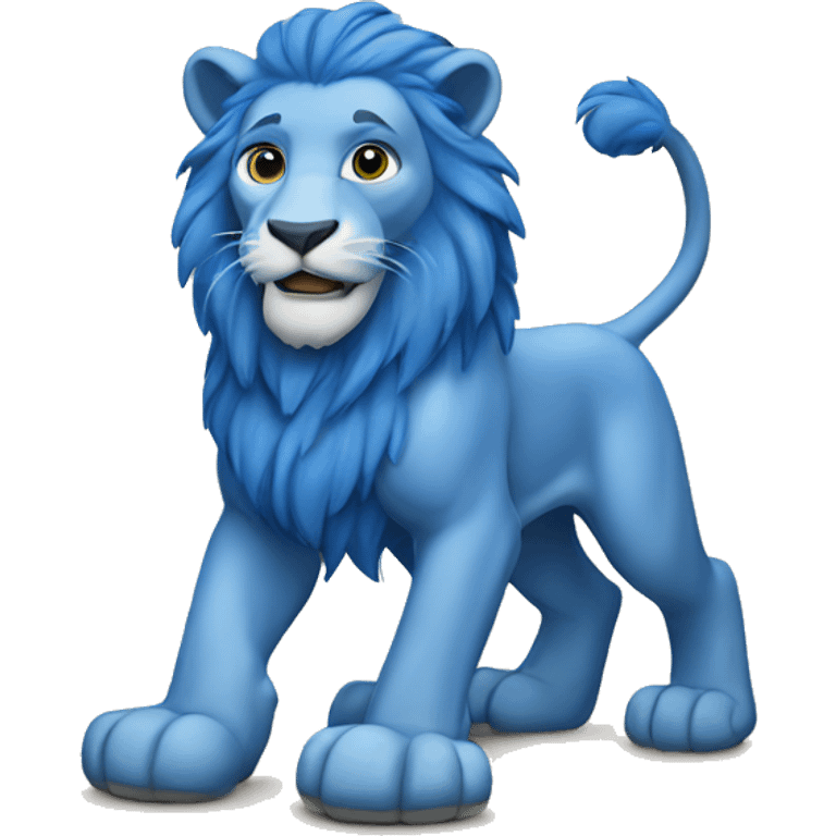 Blue lions emoji