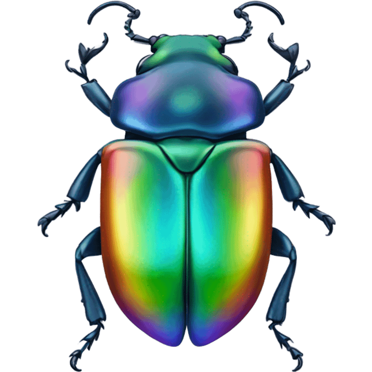 shiny rainbow beetle  emoji