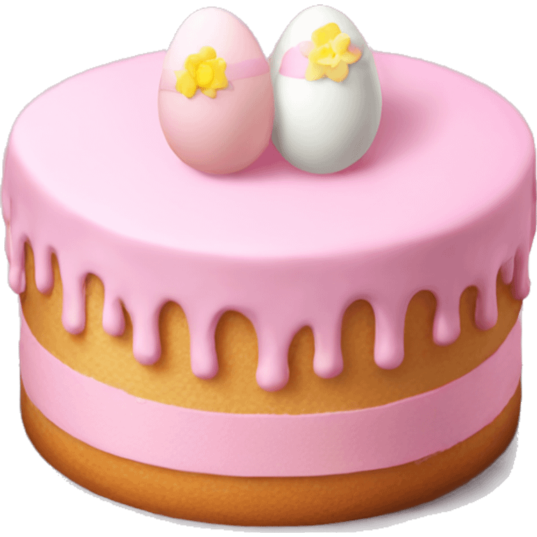 easter light pink cake emoji