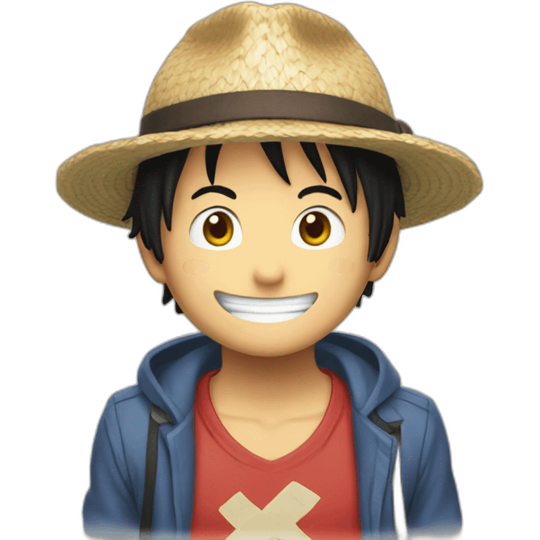 Un chat luffy emoji