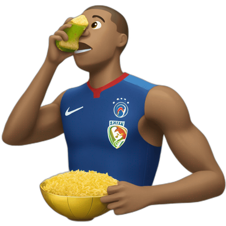 mbappe eating world cup emoji