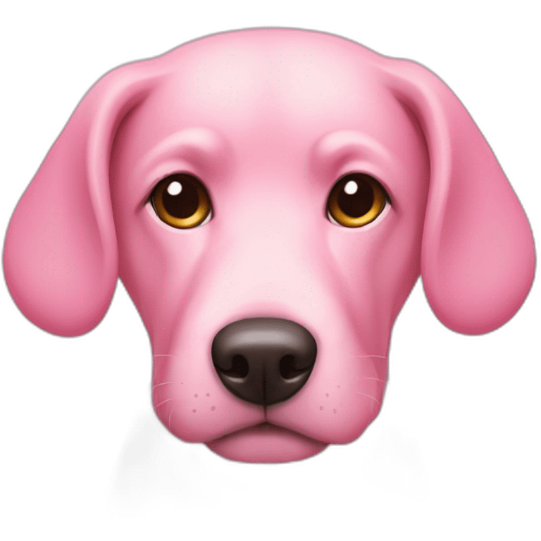 dog pink emoji