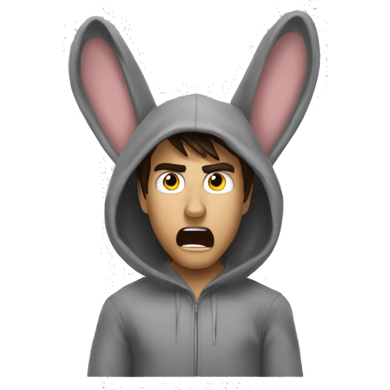 Scared Tom cruise in rabbit costum emoji