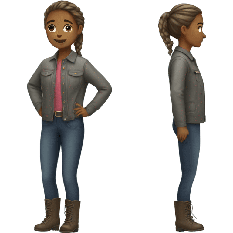 Girl with riding clothes  emoji