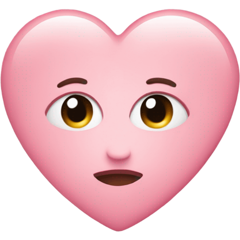 light pink emoji heart  emoji