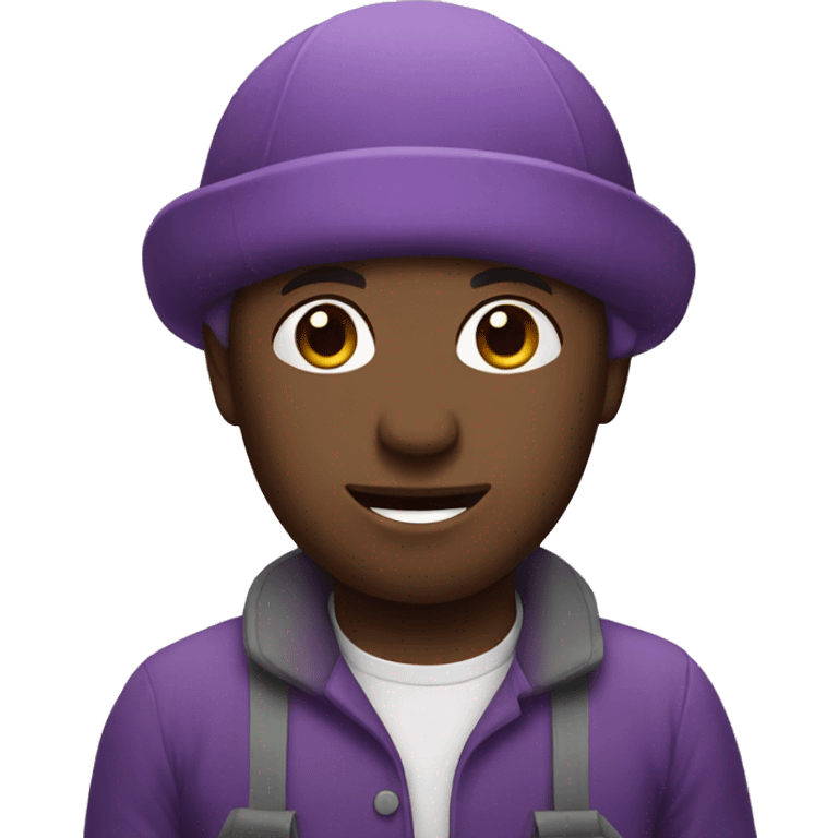 Purple fruit seller  emoji