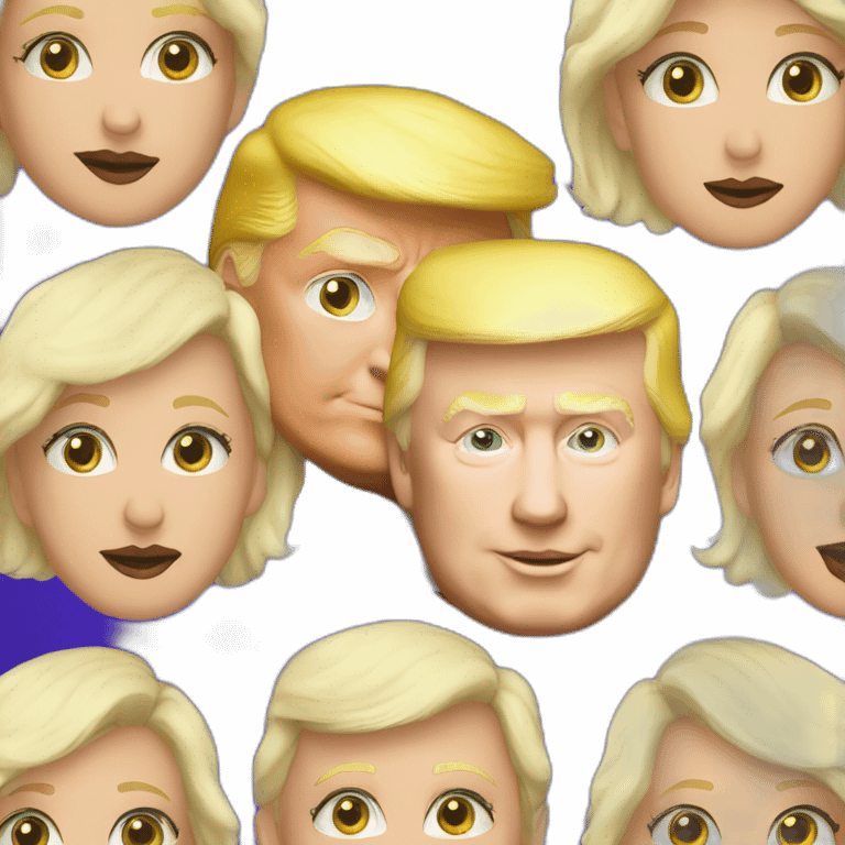 trump-and-putin-kissing,-lgbtq+ friendly, positivity, inclusiveness emoji