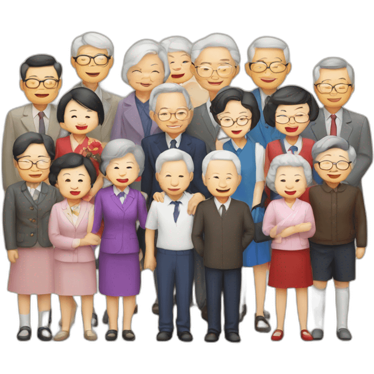 School reunion chinese seniors in taiwan emoji