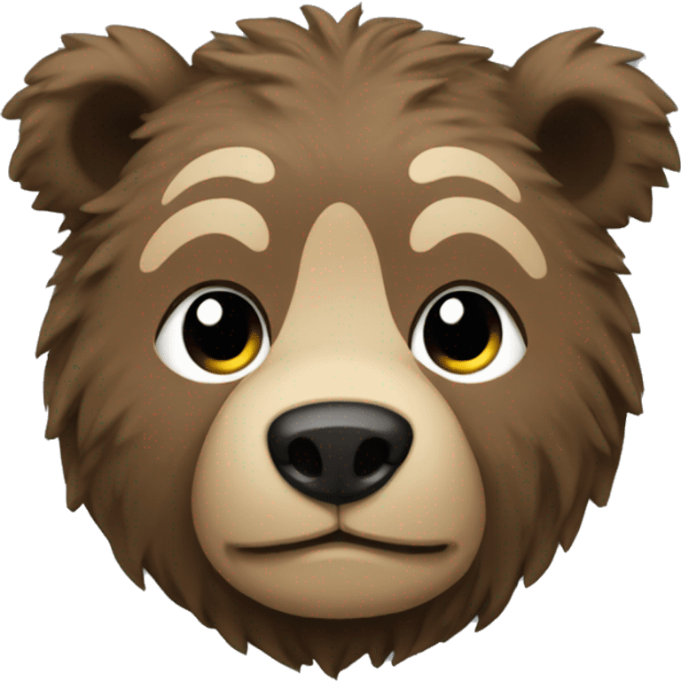 Urso nervoso emoji