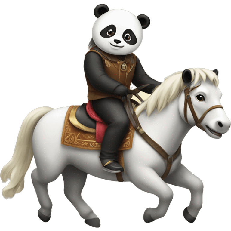 Panda riding a horse emoji