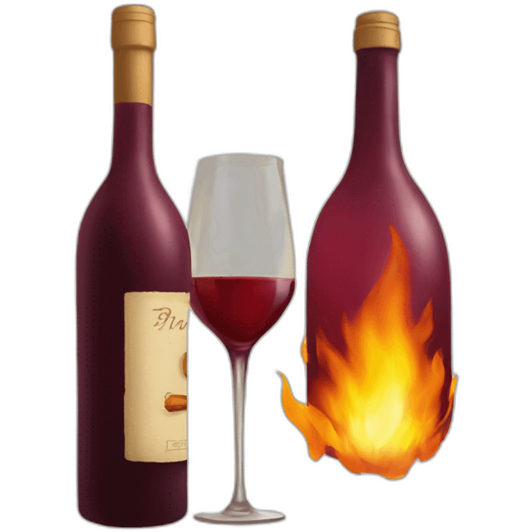 wine fire emoji