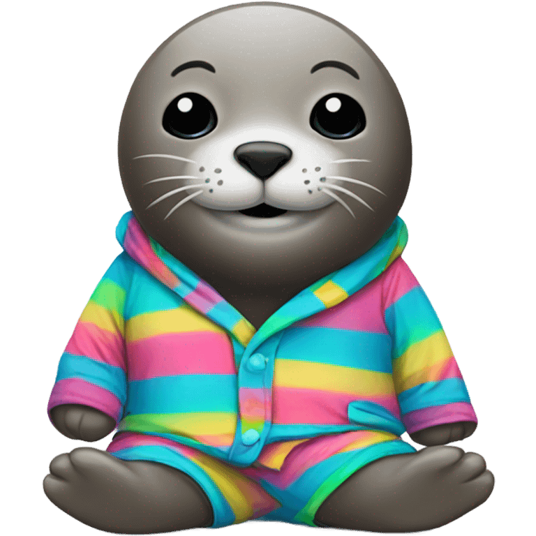 A seal in pijamas emoji