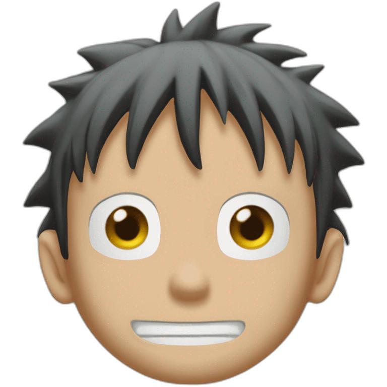 Luffy regarde la télé  emoji