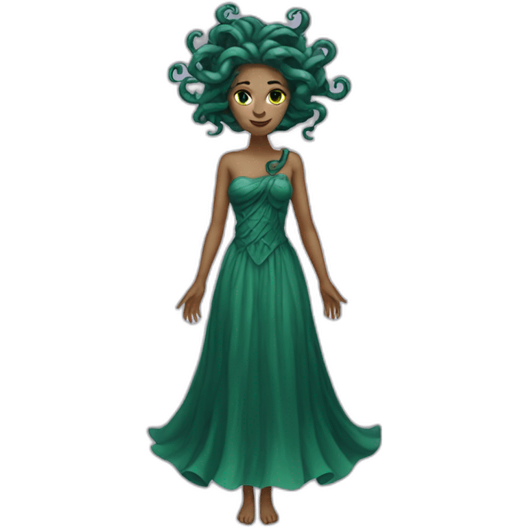 Medusa in a dress emoji