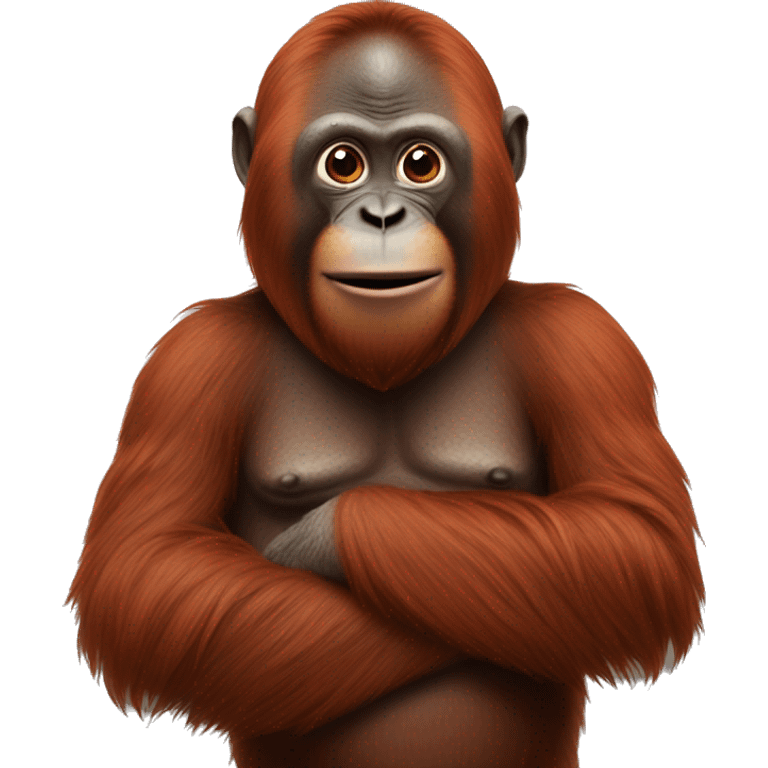 Üzgün orangutan emoji