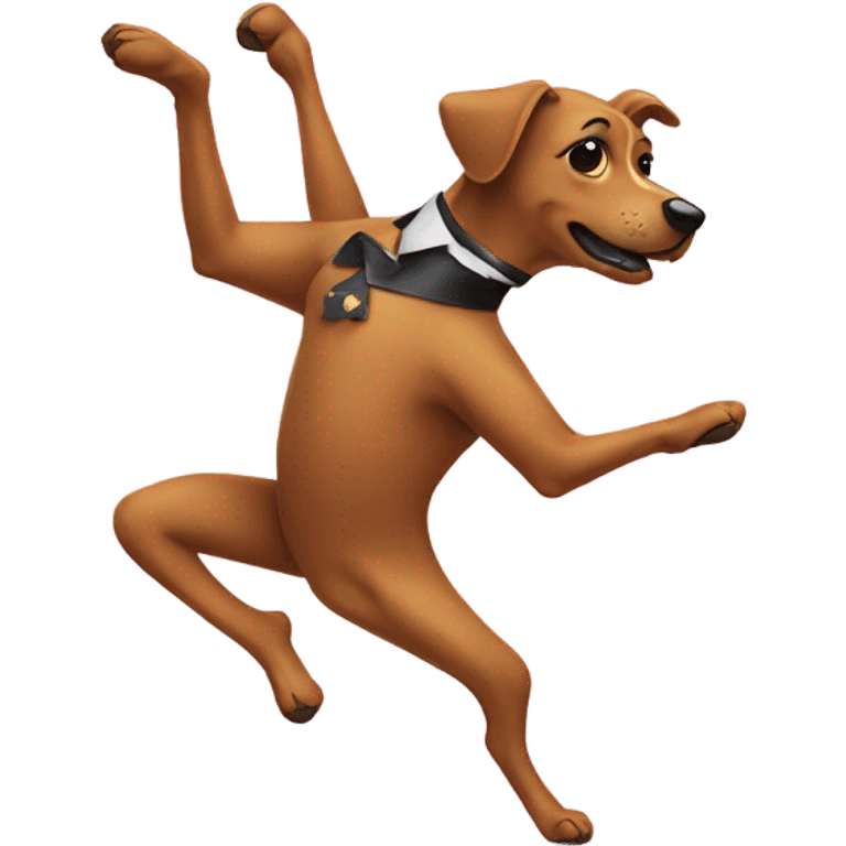 Dog dancing in heels  emoji