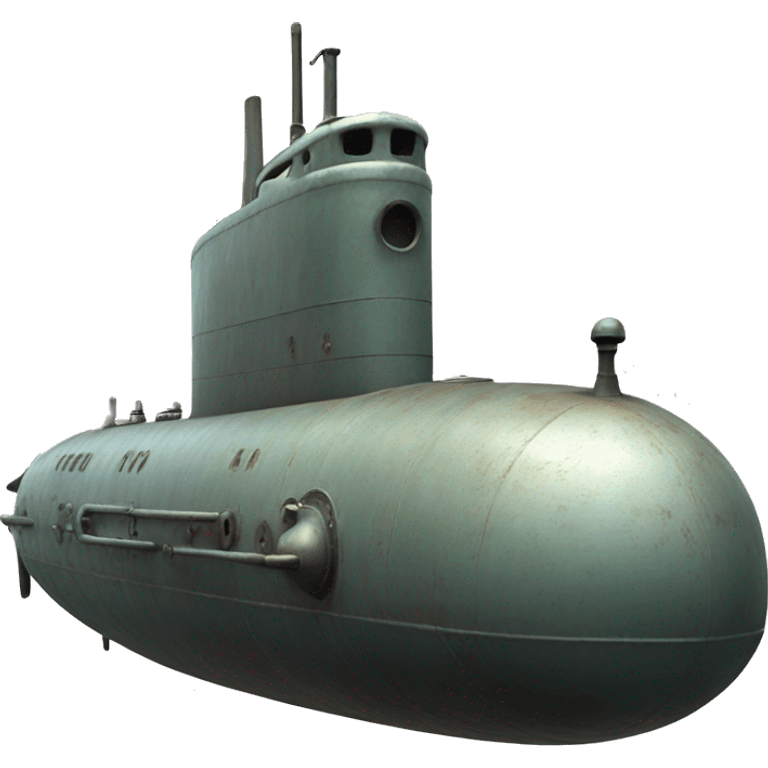 Submarine with large window, slightly weathered. emoji