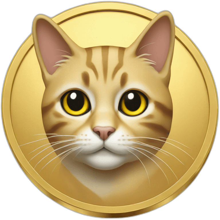 cat gold coin  emoji