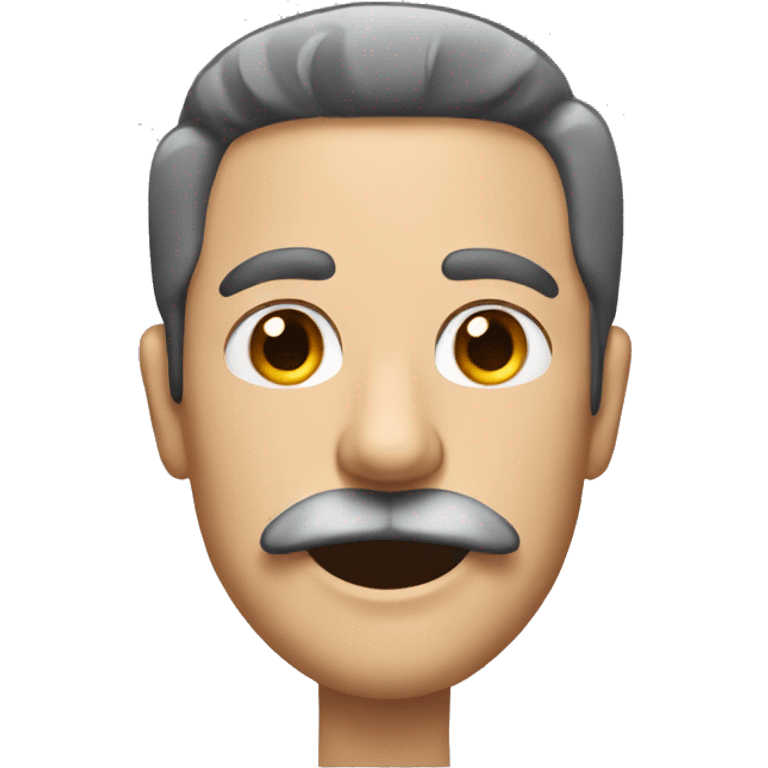 A men with a Toothbrush moustache emoji