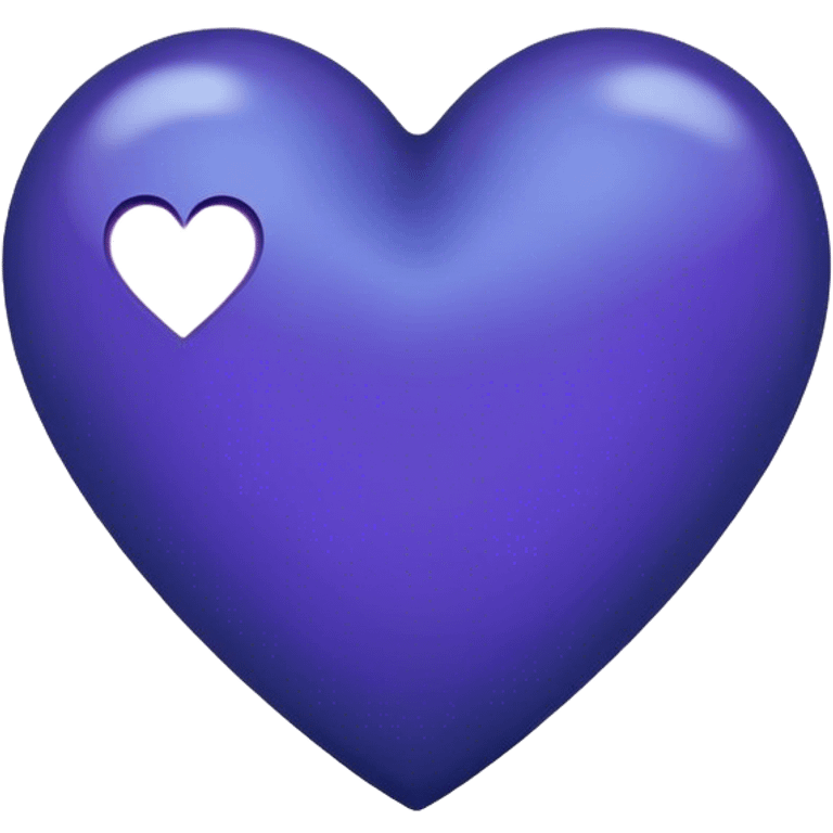 Dark purplish blue heart emoji