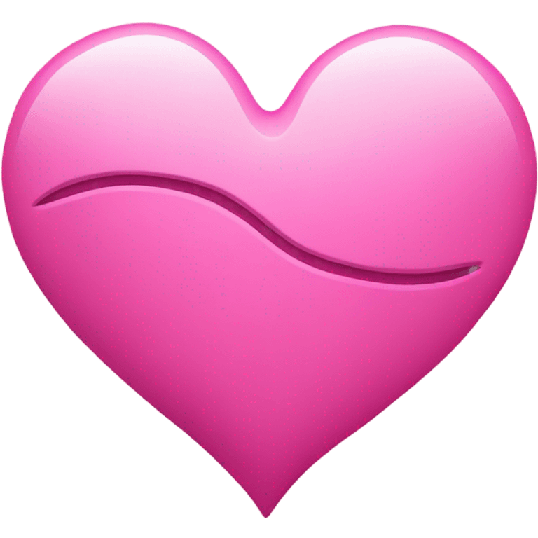 pink heart with one crack in middle emoji