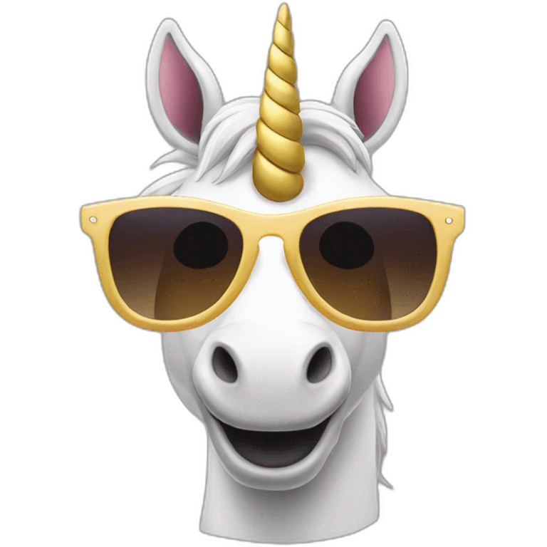 unicorn sunglasses emoji