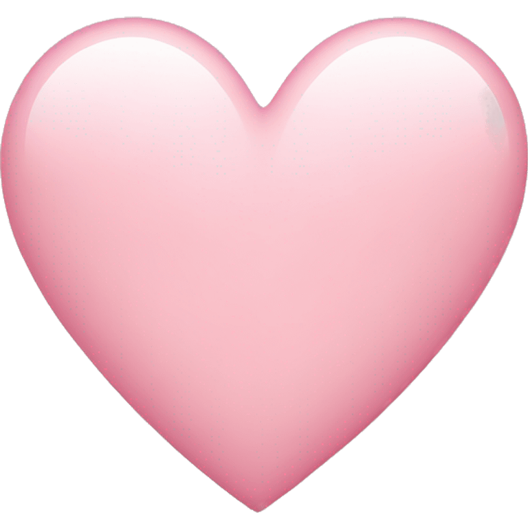 Light pink heart emoji