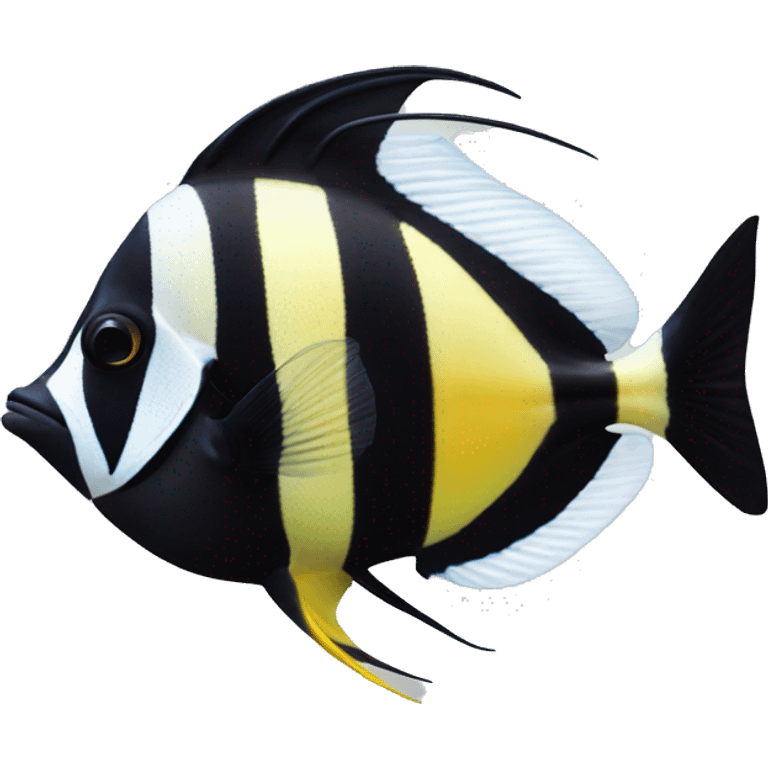 Moorish idol fish emoji