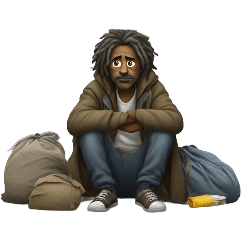 Homeless man emoji