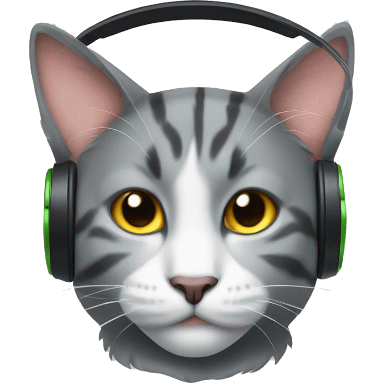 a cat with headphones emoji