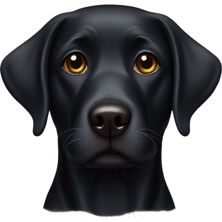 Black lab emoji