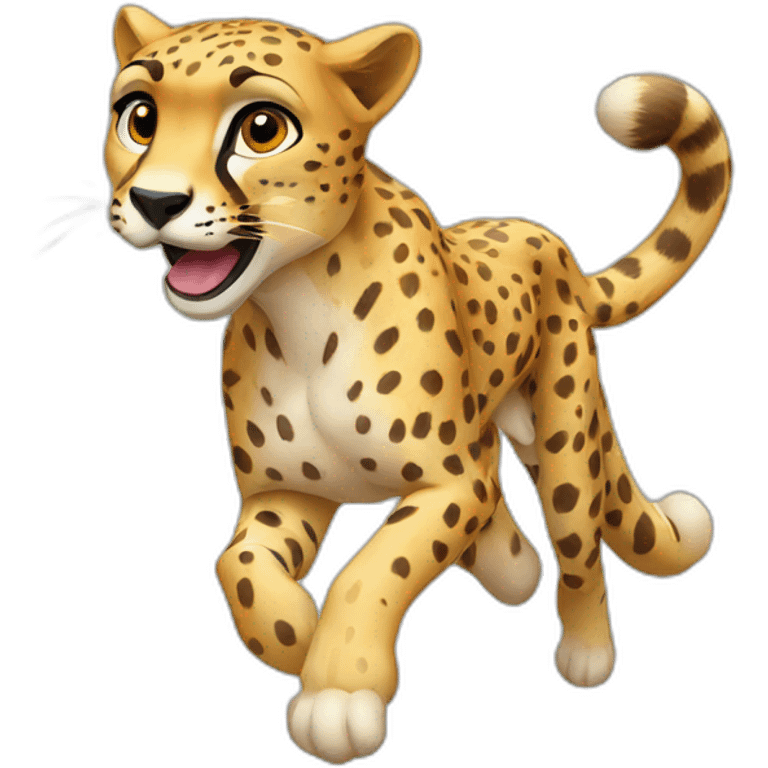 cheetah run emoji