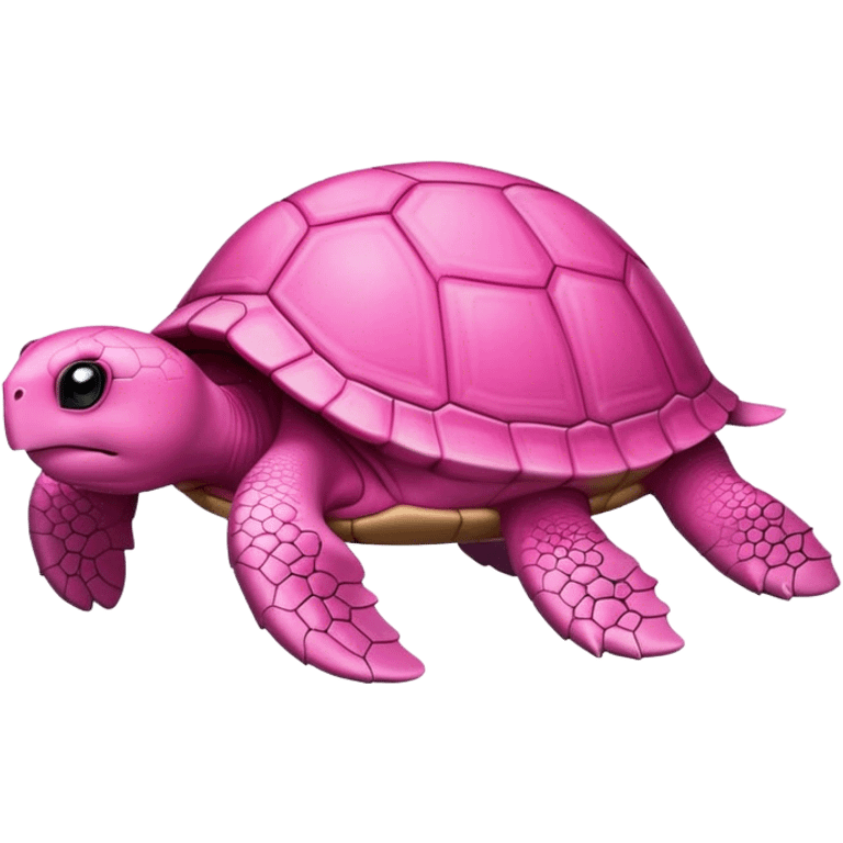 Pink turtle emoji