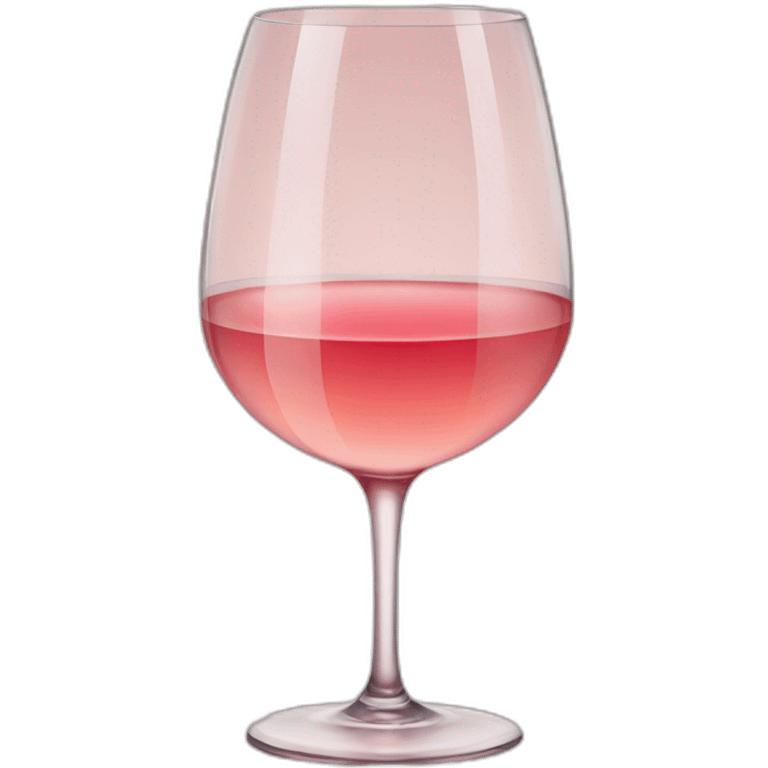 Glass of rosé wine emoji