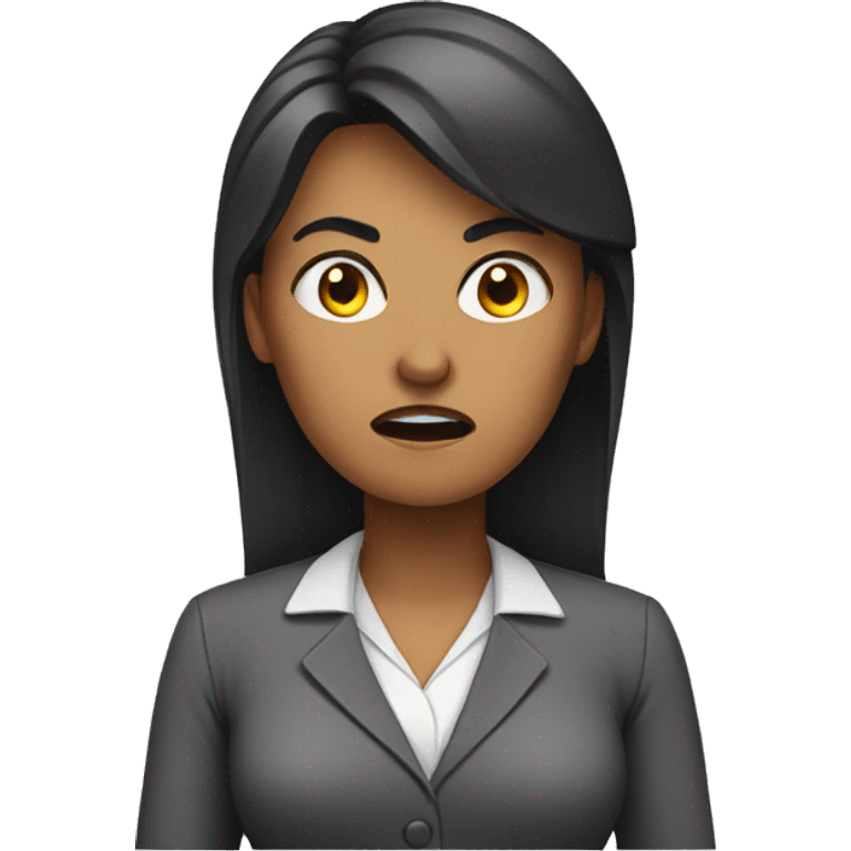 angry female teacher emoji