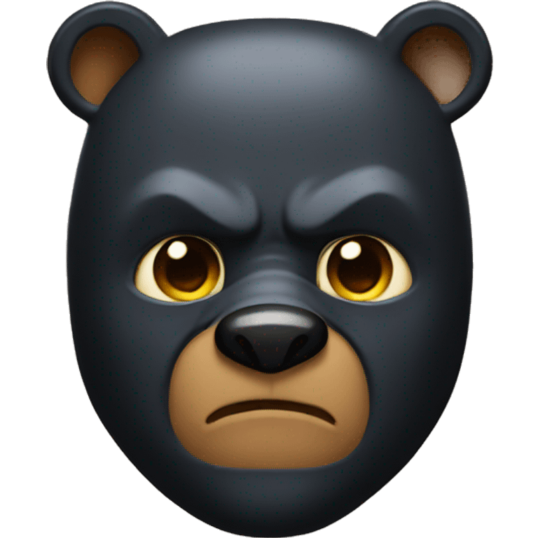 A bear with a batman mask emoji