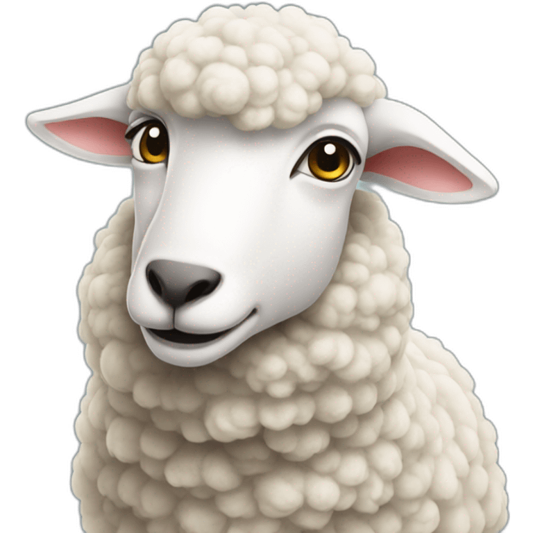 Real 5 sheep emoji