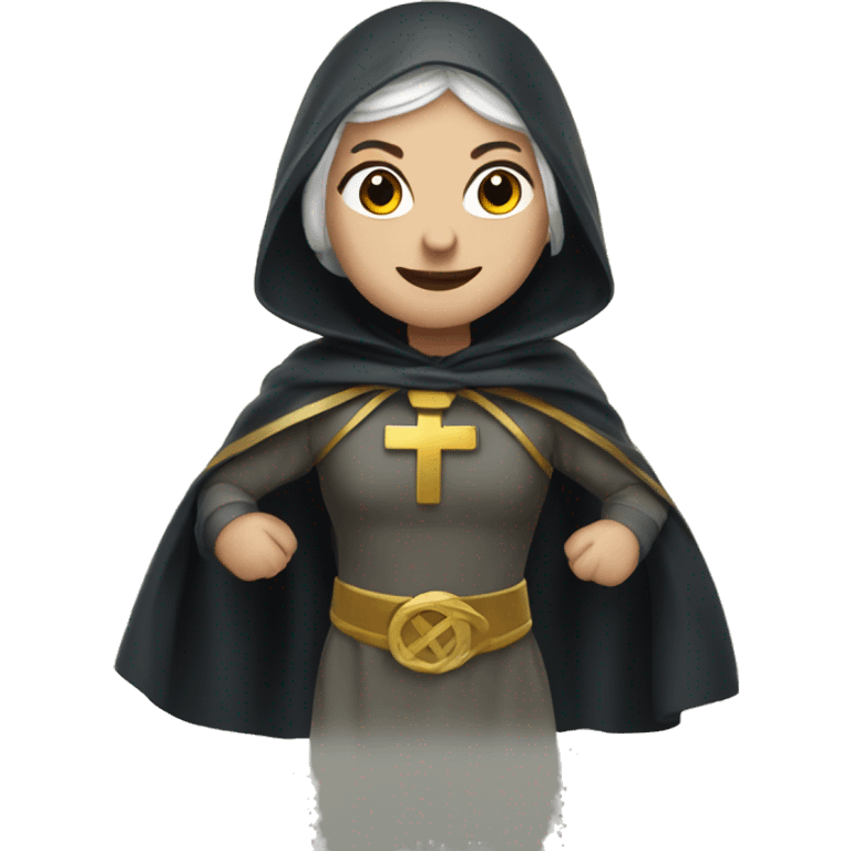 saint brigid as a superhero emoji