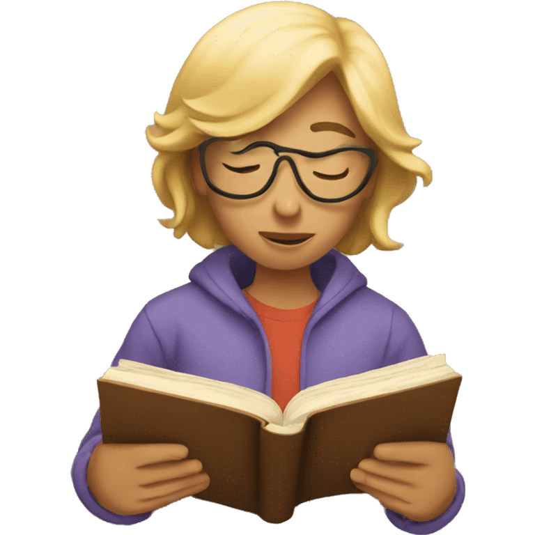 Person reading a book  emoji