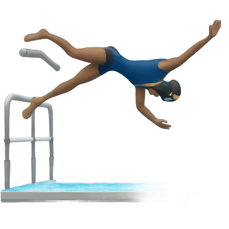 diver diving off a diving board emoji