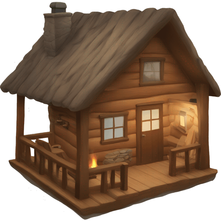 cozy cabin emoji