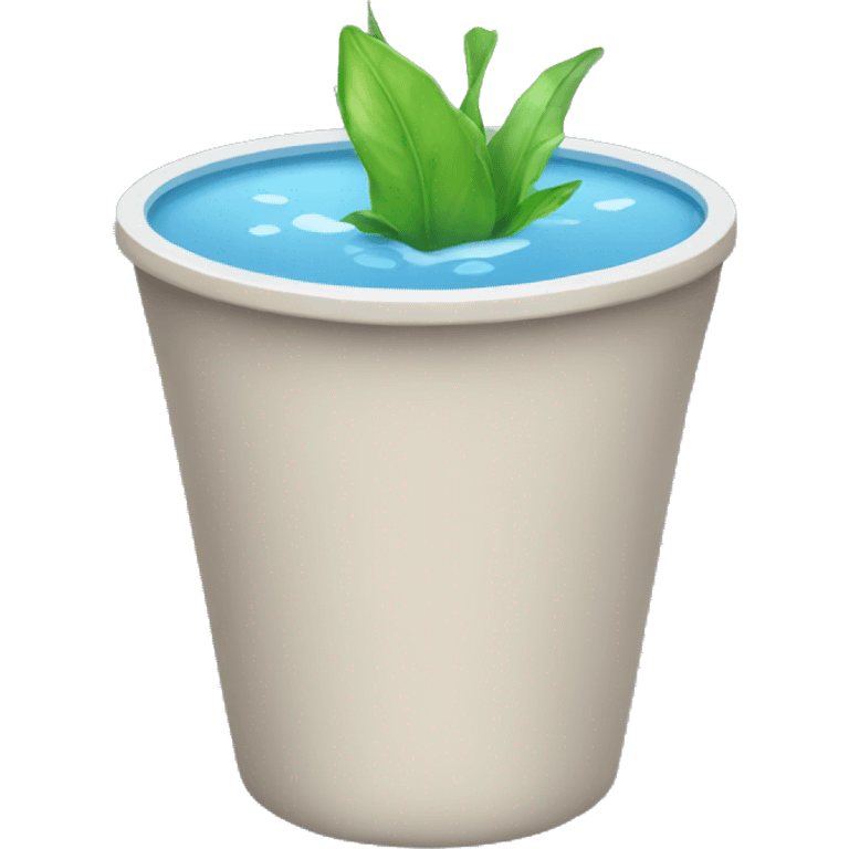 vaso de agua emoji