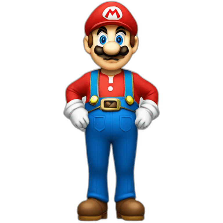 super mario with a bavarian hat a traditional bavarian shirt and bavarian leatherpants emoji