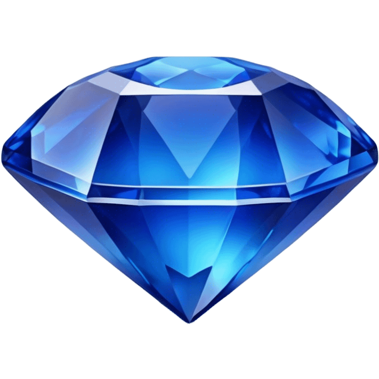 Cinematic Realistic Sapphire Emoji, Deep blue and stunning, with smooth, polished facets that gleam with a vibrant intensity. The deep blue hue reflects light in mesmerizing patterns, and a soft, glowing aura adds to the precious, regal nature of the gemstone. Soft glowing outline, capturing the essence of wisdom and royalty in a dazzling sapphire. emoji