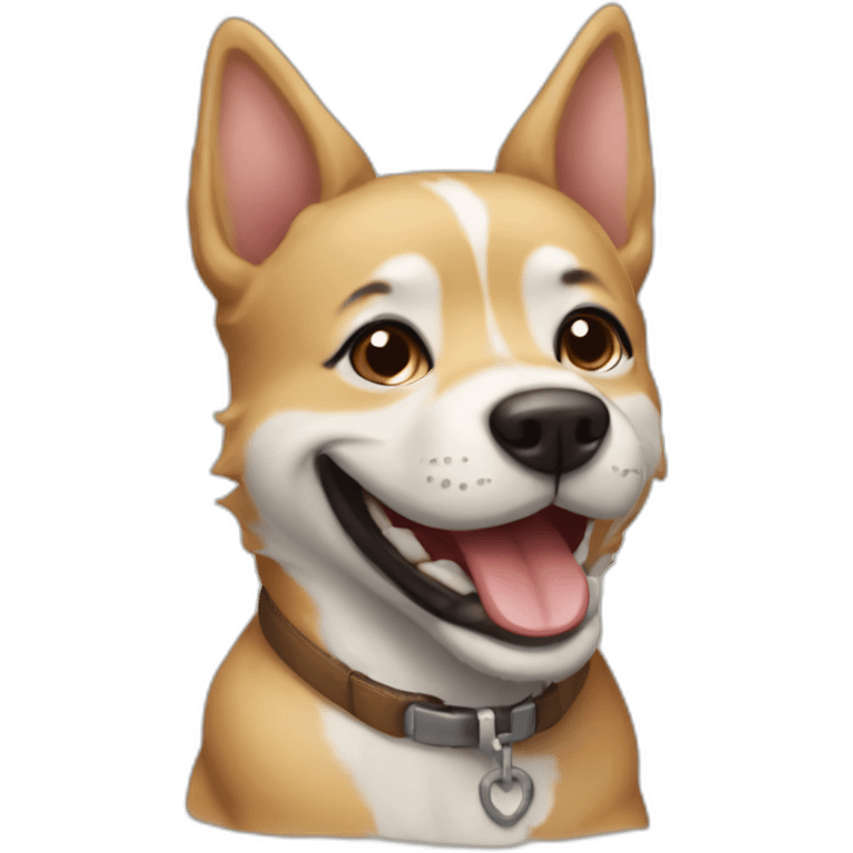 perro sonriente emoji